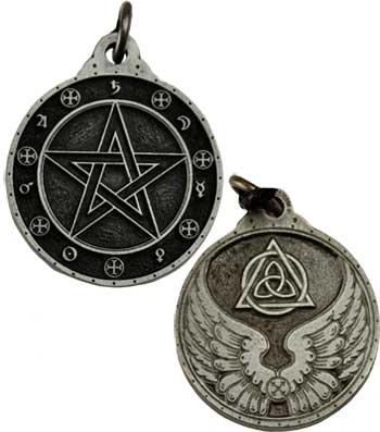 Pentagram silver color