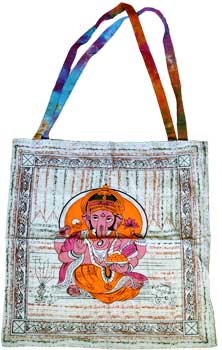 18" x 18" Ganesha tote bag - Click Image to Close